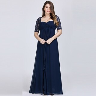 Empire Waist Short Sleeves Mother of Bride Dresses